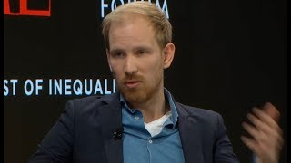 Davos 2019 Historian Rutger Bregman berates billionaires at World Economic Forum over tax avoidance [upl. by Irmo174]