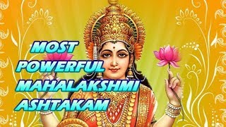 Most Powerful Mahalakshmi Ashtakam [upl. by Lledner]