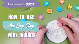 Using Air Dry Clay With Decorative Moulds  Complete Beginners Guide [upl. by Ynafets]