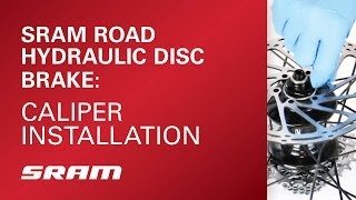 SRAM Road Hydraulic Disc Caliper Installation [upl. by Ahselrac]