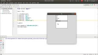 Python GUI Tutorial  25  Listbox  part 1  Tkinter [upl. by Blen500]
