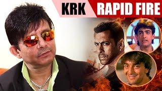 “Bajrangi Bhaijaan Film Dekhte Waqt Meh…” KRK  Rapid Fire  Salman  SRK  Aamir [upl. by Relda]