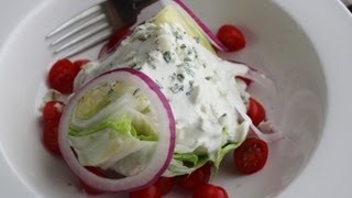 Blue Cheese Dressing  How to Make the Best Creamy Blue Cheese Dressing [upl. by Bathsheba]