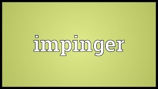 Impinger Meaning [upl. by Stubbs205]