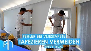 Wie tapeziere ich Vliestapeten richtig  Tipps amp Tricks  Der Wandprofi [upl. by Trula]