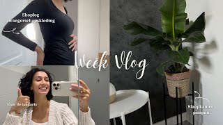 Zwangerschapskleding shoplog bloed prikken amp tandarts Pasta recept Skincare uitpakken  WEEKVLOG [upl. by Annahsirhc514]