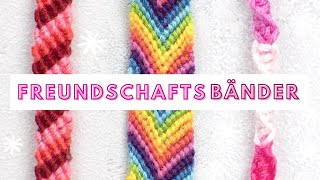 3 Freundschaftsbänder knüpfen  Super einfache Ideen für Freundschaftsband  Friendship Bracelets [upl. by Ecirtnuahs]