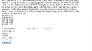 correção da prova do Banco da Amazônia 2015 Matemática questão16 [upl. by Ertemed]