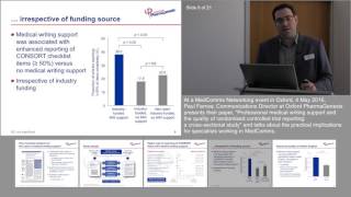 Professional medical writing support and the quality of randomised controlled trial reporting [upl. by Eizzil]