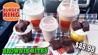 NEW Burger King BROWNIE BITES • Trying All Six Items [upl. by Debbra]