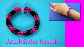 Armbänder Anleitung  Deutsch  Schmuck Basteln  selber machen [upl. by Suiravaj]