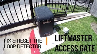 LiftMaster Access Gate  How To Reset Loop Detectors [upl. by Colis]