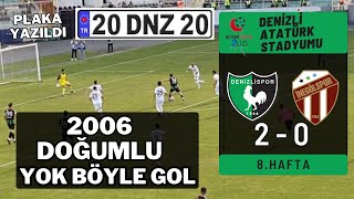 Denizlispor 20 İnegölspor  2006 Doğumlu Mustafa KAÇANdan Mükemmel GOL⚫️🟢🐓 [upl. by Notyad136]