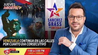 Venezuela continua en las calles por cuarto día consecutivo I Sánchez Grass en América [upl. by Aicila]