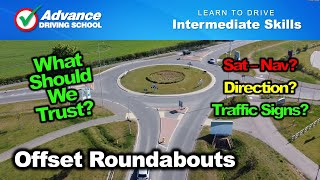 What should we trust at Offset Roundabouts  Learn to drive Intermediate skills [upl. by Coughlin197]