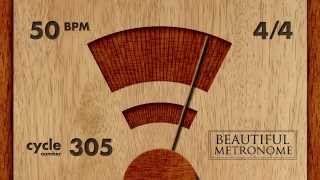 50 BPM 44 Wood Metronome HD [upl. by Armstrong]