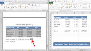 excel169  Odniesienia do komórek Excela w Wordzie [upl. by Roth]
