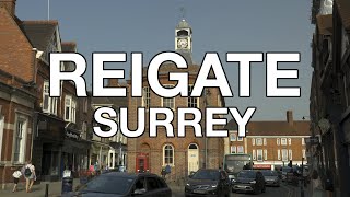 Reigate Town Centre Surrey UK England 🇬🇧 4K HDR [upl. by Ahseena]