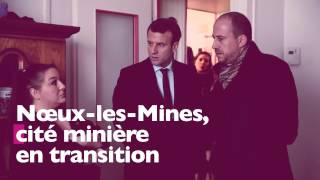 Emmanuel Macron en visite à NœuxlesMines [upl. by Notkcorb]