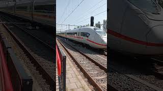 DB ICE 3Neo 8016 komt op snelheid door het station van Zevenaar [upl. by Summers]