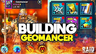 Building Geomancer to Be a BEAST in Raid Shadow Legends [upl. by Seuqramed]