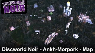 Discworld Noir  AnkhMorpork  Map  PC  1999 [upl. by Ardnuyek]