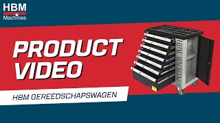 HBM premium gevulde gereedschapswagen met deur  245delig  Product informatie [upl. by Vilhelmina]