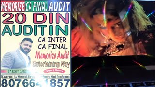 💥Memorize CA Inter Final Audit Law Concepts in 20 Days cainter cafinal law audit [upl. by Nehepts943]