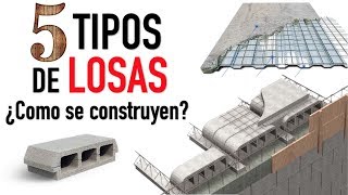 Conoce 5 distintos tipos de LOSAS  Proceso constructivo y características [upl. by Llegna]