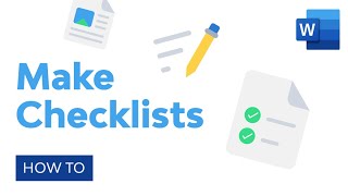 How to Make Checklists in Microsoft Word [upl. by Ardnuasal]