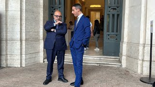 Primo maggio ministro Sangiuliano a Palazzo Barberini “Qui per salutare lavoratori della cultura” [upl. by Urbai]