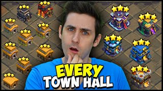 Can ONE Player WIN a War using EVERY Town Hall in Clash [upl. by Janet384]