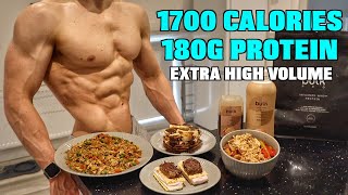 Full Day Of Eating 1700 Calories  SUPER High Volume Meals With Low Calories [upl. by Nehemiah]