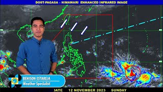 Public Weather Forecast issued at 4PM  12 November 2023 [upl. by Taro]