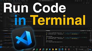 How to run code in terminal in VS code  Visual studio Code [upl. by Charlton]