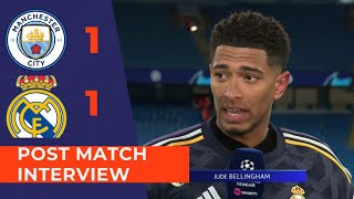 Jude Bellingham Post Match Interview Man City vs Real Madrid 11 FT 34 Penalties [upl. by Etra932]