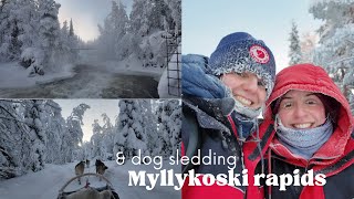 LAPLAND DAY 2 MYLLYKOSKI MILL AND DOG SLEDDING [upl. by Capwell815]