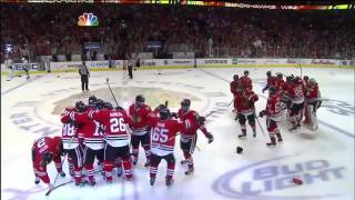 Patrick Kane Double OT Series Winning Goal 6813 [upl. by Eirrac]