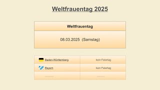 Weltfrauentag 2025 [upl. by Clay514]