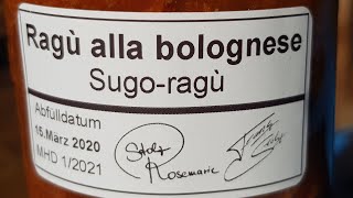 SUGO  Ragù alla bolognese aus dem Kombidämpfer [upl. by Wye]