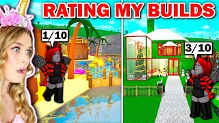 Moody Rates My OLD Bloxburg Builds Roblox [upl. by Kyl]