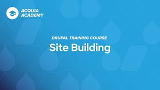 1  Introduction to the Drupal Site Building Course [upl. by Elcin39]