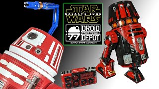 Galaxys Edge Droid Depot Custom Painted Astromech Droid And Review [upl. by Serilda925]