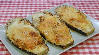 Berenjenas rellenas de atún una deliciosa receta muy fácil y económica [upl. by Frendel]