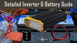 Detailed 12v Inverter amp Battery Wiring Guide  Campervan Motorhome RV amp Boat [upl. by Ahsas]