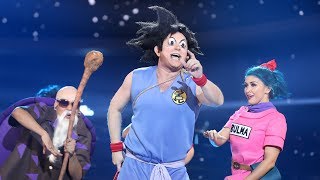 El Monaguillo imita a Son Goku en Makafushigi Adventure Dragon Ball  Tu Cara Me Suena [upl. by Admama]