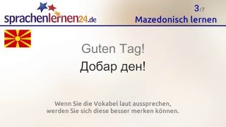 Mazedonisch lernen kostenloses SprachkursVideo [upl. by Sherburne649]