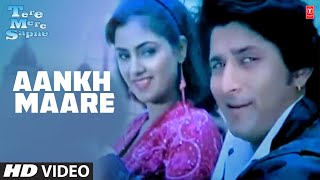 Aankh Maare  Full Video Song  Tere Mere Sapne  Kumar Sanu Kavita Krishnamurthy  Arshad Warsi [upl. by Matland873]