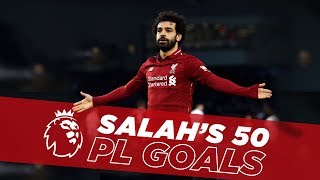 Fastest to Fifty  Mo Salahs first 50 Premier League goals for Liverpool [upl. by Emmer]