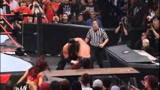 Edge vs Matt Hardy Raw Homecoming Ladder Match [upl. by Johiah144]